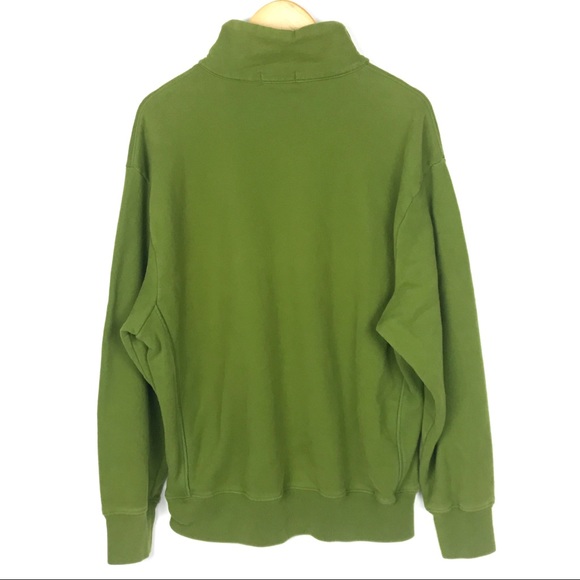 Nautica Green Fleece Long Sleeve Pullover Sweater - Picture 2 of 5